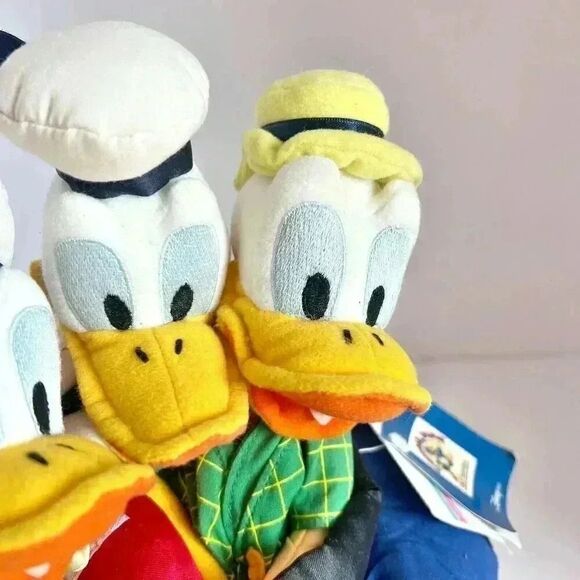 Disney Store Donald Duck 65th Anniversary Bean Bag Set Plush 65 Feisty Years! - Picture 8 of 16